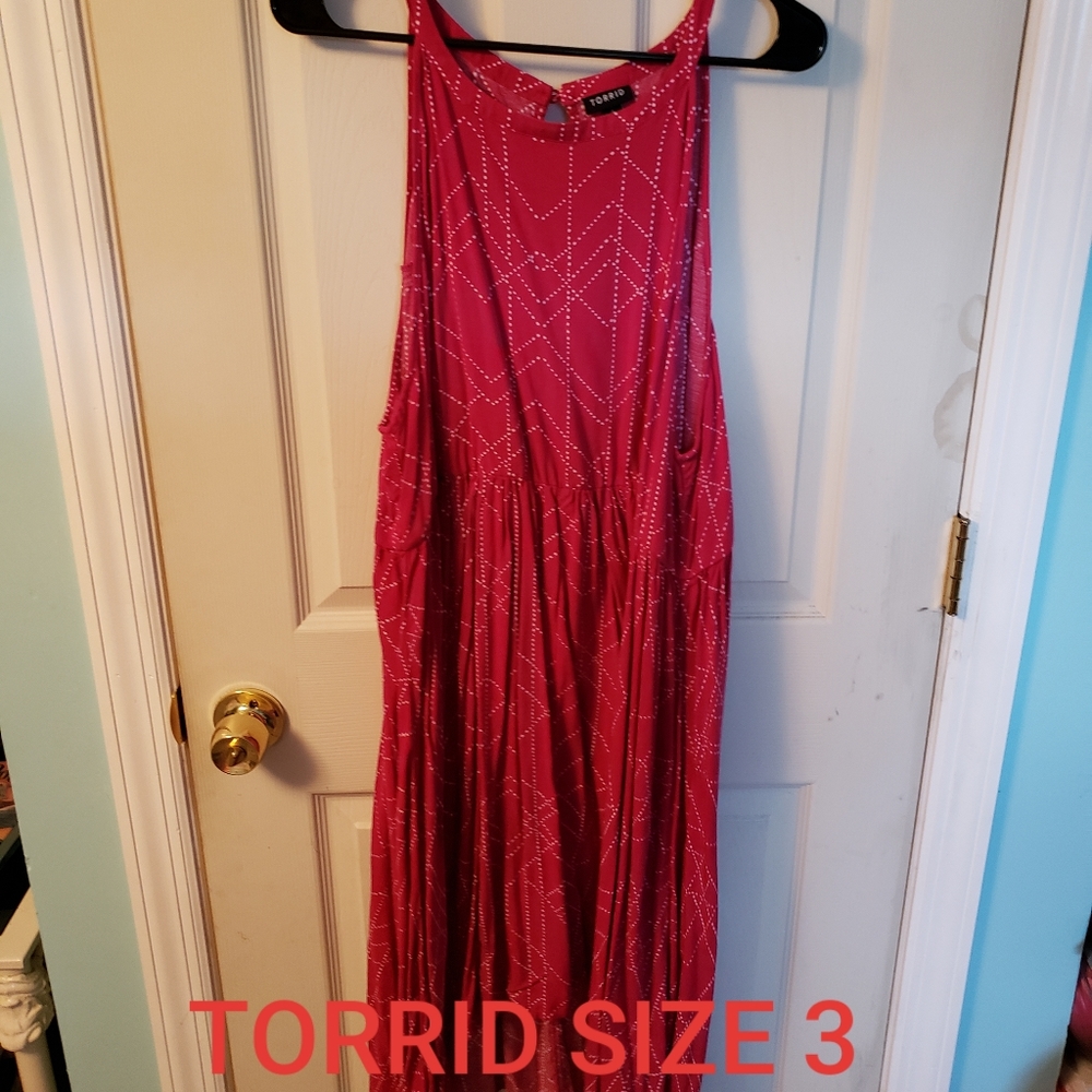 Pink with white accent dress